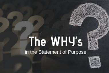 The WHY’s in the Statement of Purpose
