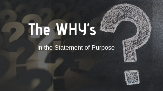 Why's of Statement of Purpose