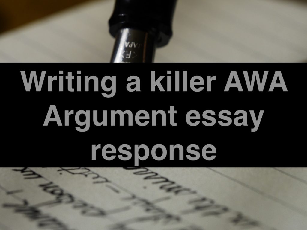 AWA Argument essay